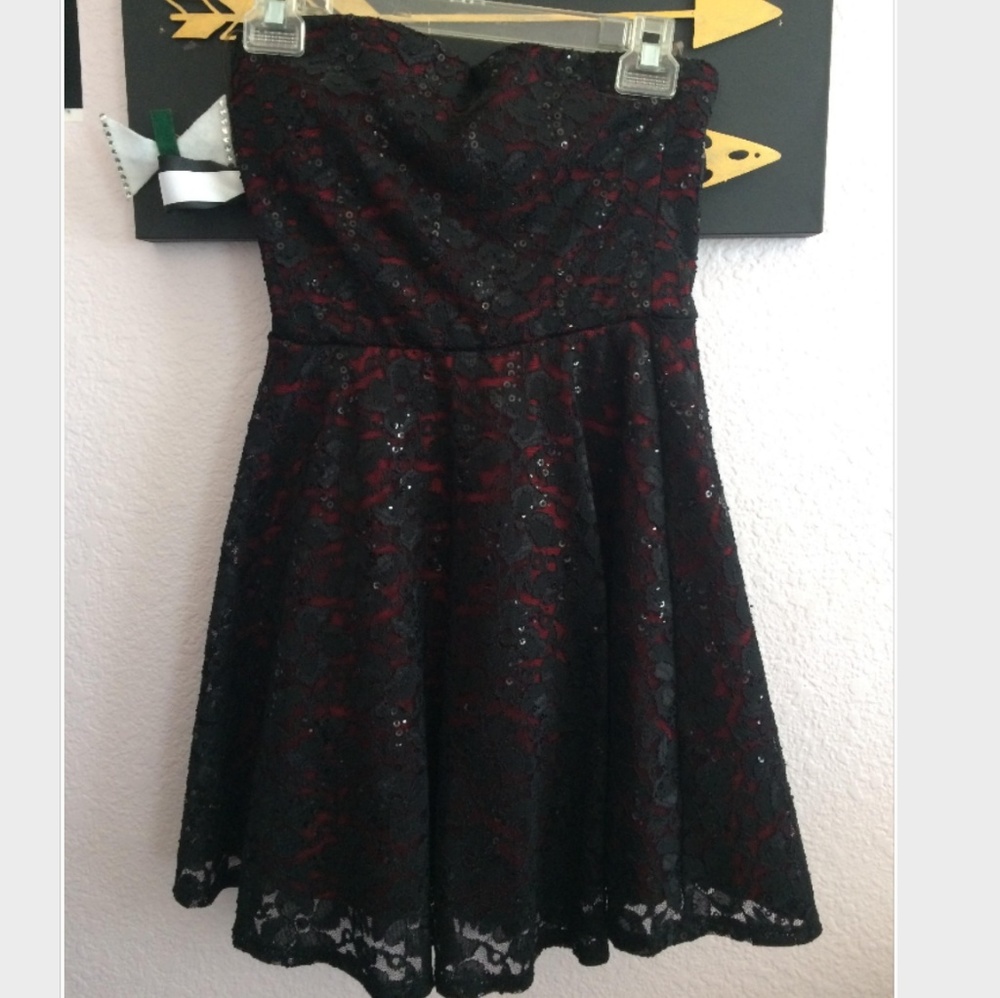 Black and red dress